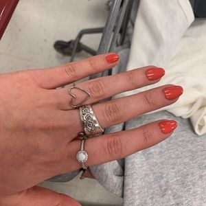 Silver Jewelry, spoon rings, opal ring, earrings, necklace, watch